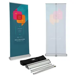 Vente promotionnelle support de bannière rétractable support de bannière enroulable en aluminium bannière Pull Up