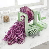 Penawaran Terbaik Smile Mom B458 Spiralizer Plastik Ramah Lingkungan Pemotong Spiral Sayur Buah Parutan Pisau Baja Tahan Karat