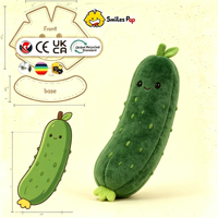 Jouets en peluche personnalisés de haute qualité en forme de concombre, légumes et fruits, cadeaux pour enfants, options personnalisées, logo brodé pour entreprises