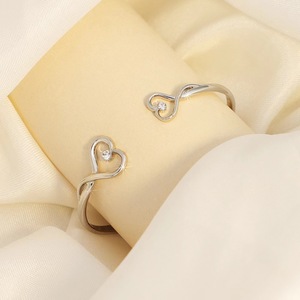 Bracciale a Polsino con Cuore Infinito in Acciaio Inossidabile per Donne, Regalo per Sorelle, Damigelle, <span class=keywords><strong>Compleanno</strong></span>, Natale - Product Image 2