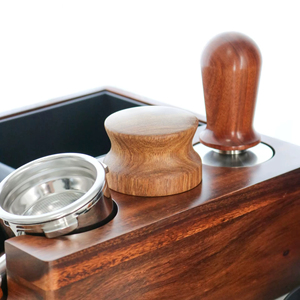 Nivelador de Café de Acero Inoxidable de 3 Hojas, Tamper de Espresso de Acero Inoxidable con Mango de Madera, Tamper de Café Premium para Baristas - Product Image 4
