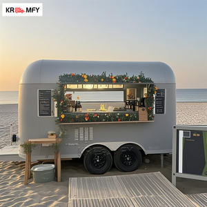 Cuisine mobile au look vintage, façade en aluminium classique, remorque alimentaire rétro, stand de concession pour camion de tacos - Product Image 5