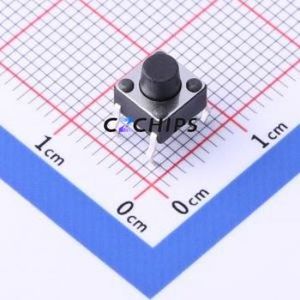 TSD001B06035A03 Tactile Switch Through hole Component (THT)-4P,6x6mm Switch Round Button 3.5N Through Hole 6mm - Product Image 1