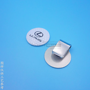 Lexus <b>Golf</b> Ball Marker Magnetic Hat Clip Bright Nickel Iron Universal Convenient <b>Golf</b> Gear - Product Image 1