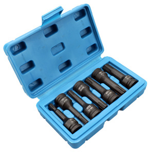Dzt Dongzhe 7 <b>Pc</b> Rt Type Socket <b>Set</b> 3/8 In Cr Mo Steel Auto Repair Tool Kit - Product Image 1
