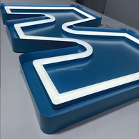Panneaux électroniques muraux d'extérieur pour magasin, publicité avant 3d, signalisation d'entreprise, logo de magasin, lettres de canal en acrylique, enseignes électroniques à led lumineuses