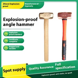 Kleiner und Großer Explosionsgeschützter Achteckiger <span class=keywords><strong>Hammer</strong></span> mit Antimagnetischem Messingkopf, Funkenfreier Kunststoffgriff, Stahl- und Bronzeoptionen Verfügbar - Product Image 2