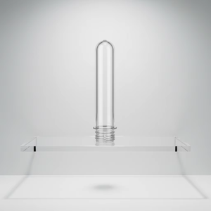 พรีฟอร์ม PET ขนาด 28 มม. คอขวด PCO 1810 สำหรับขวดน้ำผลไม้และโซดา เกรดอาหาร ความใสสูง น้ำหนักเบา ผลิตด้วยวิธีฉีดขึ้นรูป - Product Image 1