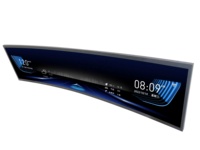 TV de Techo Curva Inteligente de 26 Pulgadas con Sistema Android Multimedia Personalizado para Furgonetas, la Más Vendida, para Hiace, Vito, Sprinter