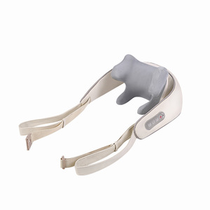 Neck And Shoulder Massager Electric Kneading Rechargeable USB Off White For Neck Massage - Product Image 1