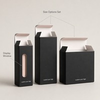 Matte Schwarze Rosa Starre Geschenkbox mit Individueller Bedruckung für Kosmetik, Hautpflege, Elektronik, Tuck-End Faltkarton, Luxusverpackung