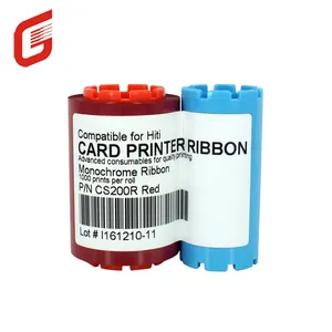 Imprimante de cartes compatible 1000 impressions cs200r ruban rouge pour imprimante Hiti CS200 CS220e ruban CS290e
