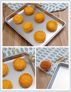 60*40cm Standard größe Kommerzielles Antihaft-Brot backblech Kunden spezifische Größe Aluminium-Edelstahl-Metall-Backblech für den Ofen - Product Image 3