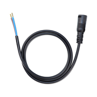 Adaptateur de câble d'alimentation en queue de cochon DC 5521 femelle mâle, connecteur de câble Jack étanche, boucle de verrouillage, 12V DC 5.5x2.1mm