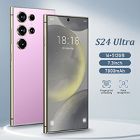 Teléfono Inteligente S24 Ultra de 7.3 Pulgadas, Batería de Larga Duración de 7800 mAh, Pantalla HD de 16+512 GB, Procesador MTK Octa Core de 108 MP, Teléfono Móvil LTE CDMA