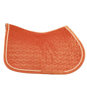 Le matériau en velours se place parfaitement <span class=keywords><strong>sous</strong></span> la selle Tapis de selle d'équitation de dressage équestre pour sauter - Product Image 6