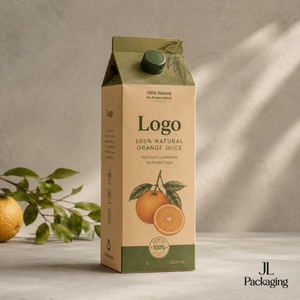 Scatole in Carta Kraft Personalizzate con Logo per Liquidi, Imballaggio Assettico Ecologico per Bevande e Succhi, Distribuzione al Dettaglio - Product Image 2