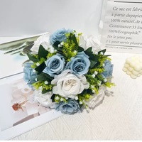 Boule de fleurs artificielles en forme de rose pour centre de table, idéale pour mariage, Saint-Valentin, remise de diplôme, Nouvel An et Pâques