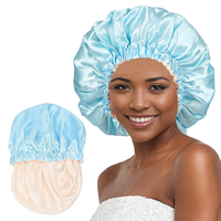Bandeau de nuit double couche en satin, très élastique avec bord roulé, pour adultes, accessoire de coiffure tendance