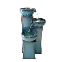 Bien conçu cour Art décor intérieur cascades grande cascade décorative mur pierre fontaine d'eau