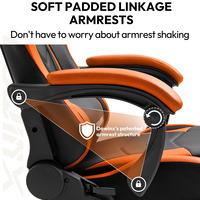 Fauteuil de Gaming à Faible MOQ, Matériau Respirant, Chaise d'Ordinateur Inclinable, Chaise d'Esports, Roulettes Silencieuses, Chaise de Bureau à Domicile avec Repose-Pieds
