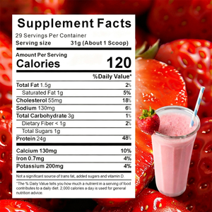 Poudre de Protéine de Lactosérum pour Adultes Saveur Fraise, Soutien Immunitaire, Haute Valeur Nutritionnelle, Soutien Musculaire, Prise en Charge OEM/ODM - Product Image 5