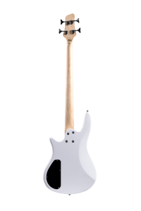 Guitare <span class=keywords><strong>basse</strong></span> électrique Clevan 41 pouces, 4 cordes, manche en érable, touche en palissandre, corps en okoumé, frettes en bronze blanc, finition brillante blanche - Product Image 2