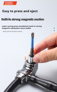 105 Degree Right Angle Driver, Power Screwdriver Drill <b>Extension</b> Attachment Adapter with 1/4" Hex Magnetic Bit <b>Socket</b> - Product Image 5