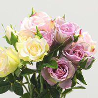 Direkt vom Hersteller: Realistische, feuchtigkeitsempfindliche künstliche Rosen, langlebig für Hochzeiten, Heimdekoration, Abschlussfeiern, Neujahr, Muttertag