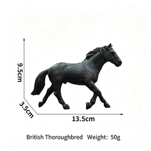 YIWUPOWER Modèle d'animal réaliste, figurine de cheval harnaché, jouet de collection pour enfants, pour garçons - Product Image 5