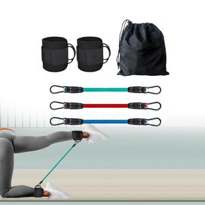Fasce di resistenza alla caviglia portatili con polsini TPE e materiali in lattice per ginnastica Body Building glutei allenamento e allenamento - Product Image 3