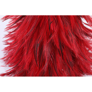 Árbol de Navidad artificial con plumas rojas, adorno de 40 cm para decoración de ventanas y escritorios - Product Image 4