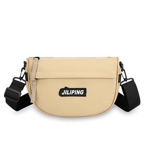 Sac bandoulière unisexe en nylon, nouvelle mode, petit format, fermeture éclair, léger, usage quotidien, toutes saisons, motif lettres, sac bandoulière unisexe - Product Image 1