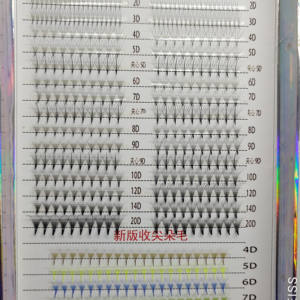 3-20D 3D 5D 14D 0.05 בסיס קצר כהה או מט קלטת אמצעית צרה קצרה גבעול מגה נפח מאווררים מתוכנן הארכת ריסים - Product Image 6
