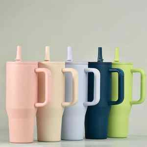 Gourde Isotherme Neuve et Écologique 1,2 L à Double Paroi <span class=keywords><strong>avec</strong></span> Poignée et <span class=keywords><strong>Paille</strong></span> pour Voyageurs, 100% Anti-Fuite - Product Image 6