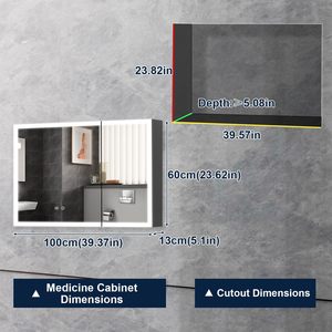 Mueble de Baño Rectangular Moderno con Encimera Gruesa Sólida Iluminada, Diseño Robusto y Lujoso para Uso en Hoteles - Product Image 4