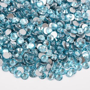 JUYAA Nouveau Satin Couleurs Verre Strass Dos Plat Strass Non Hotfix pour Nail Art Décoration - Product Image 3