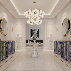 Bocadolobo Heritage Sepia Aparador Artístico Lujo Palace Style Gabinete de madera maciza Credenza Muebles personalizados - Product Image 6