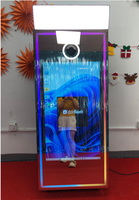 Nouvelle Cabine Photo Miroir Magique 2026 – Photobooth PC 65 Pouces avec Miroir Selfie et Flight Case pour Fêtes et Mariages