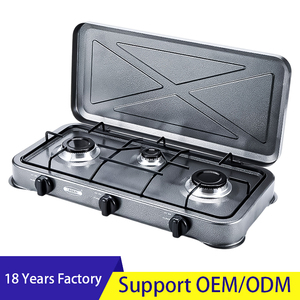 Produit tendance Appareils de cuisson <span class=keywords><strong>Cuisinière</strong></span> à gaz 3 brûleurs en fonte Type européen <span class=keywords><strong>Cuisinière</strong></span> à gaz - Product Image 2