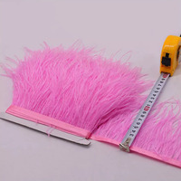 Plume d'autruche artificielle teinte en jaune de qualité certifiée vétérinaire de la marque Xin Tian, 13-15 cm, pour la couture, les décorations de mariage/fête