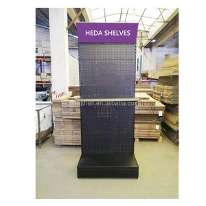 Nhiệm vụ nặng nề hiển thị đứng kim Loại hiển thị Kệ Gondola cho cửa hàng khán đài bán lẻ cửa hàng tạp hóa Giá cửa hàng kệ - Product Image 1