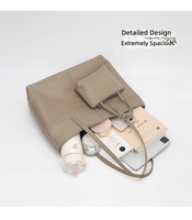 Sac fourre-tout en nylon de style coréen, nouvelle couleur unie, simplicité urbaine, sac à bandoulière décontracté haut de gamme pour femmes, grande capacité