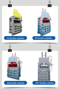 Mini presse <span class=keywords><strong>hydraulique</strong></span> de seconde main pour mise au rebut de cuivre, presse à balles pour ensilage de vêtements - Product Image 4