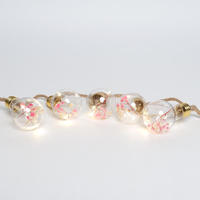 Lumière LED à piles avec ampoule en plastique, décoration de fleurs séchées, lumières LED pour décoration de mariage