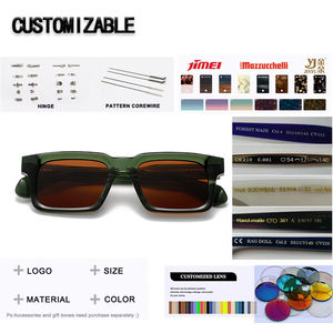 Nuevas Gafas de Sol Polarizadas con Montura Completa de Acetato Biodegradable Mazzucchelli, Listas para Enviar, con Logotipo Personalizado, para Conducir - Personalizables - Product Image 2