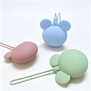 Estuche de Silicona de Grado Alimenticio para Guardar <span class=keywords><strong>Chupetes</strong></span>, con Forma de <span class=keywords><strong>Mickey</strong></span>, Portátil, con Cordón, Libre de BPA - Product Image 4