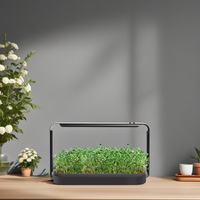 Kit de culture hydroponique suspendu modulaire AuraGrow pour micro-légumes, LED spectre complet, design moderne, décoration intérieure esthétique, origine Chine (États-Unis)