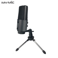 MY MIC-Microphone professionnel à condensateur W111, avec fréquence d'échantillonnage 192KHz, USB, pour Studio, jeu, podcast, Youtube