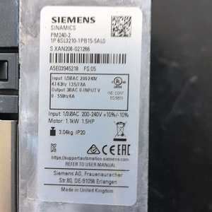 Nuevo Variador de Frecuencia Original 6SL3210-1PB15-5AL0/6SL3210-1PB17-4AL0 SINAMICS PM240-2 en Stock, Vendedor de Oro - Product Image 1